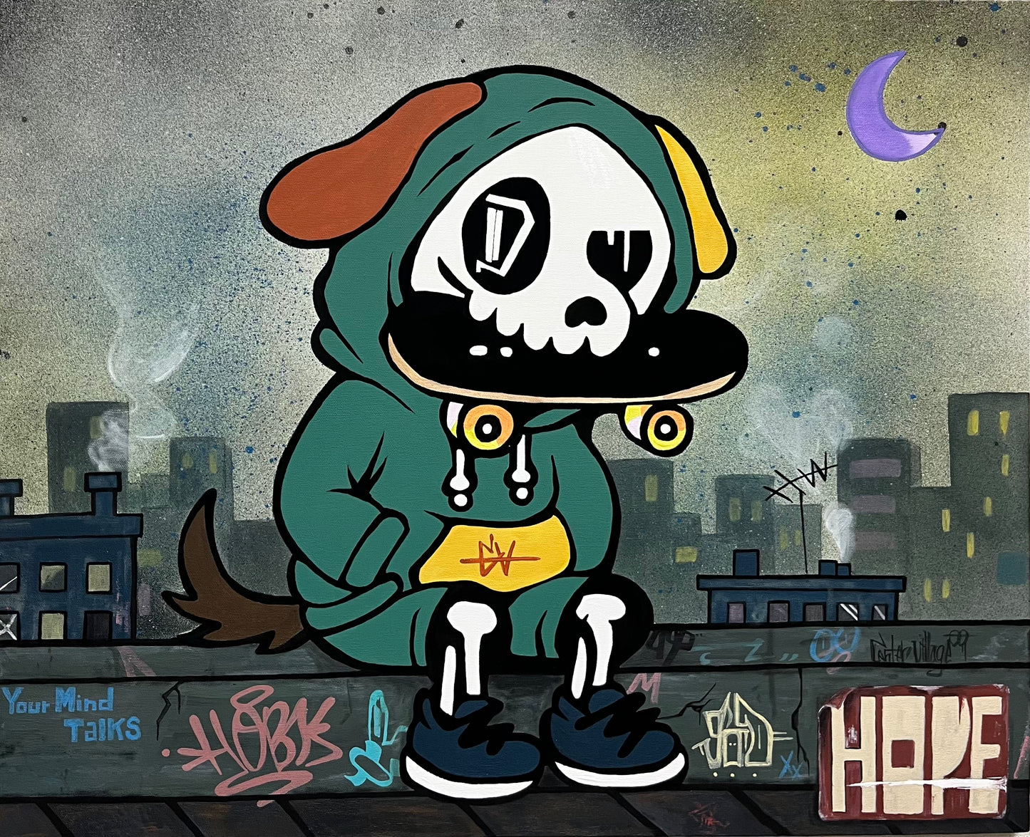 silent HOPE ハンドペイント原画